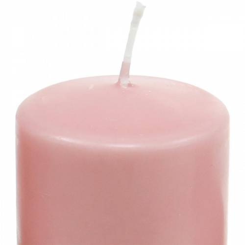 PURE pelarljus 130/60 dekorativt ljus rosa naturligt vax