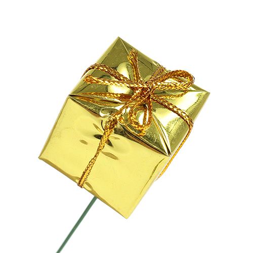 Floristik24 Paket 2,5 cm på trådguld 60st