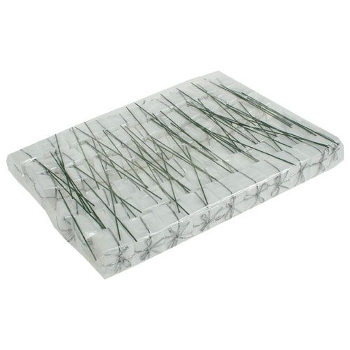Floristik24 Dekorativ paketplugg vit 2,5cm 60st
