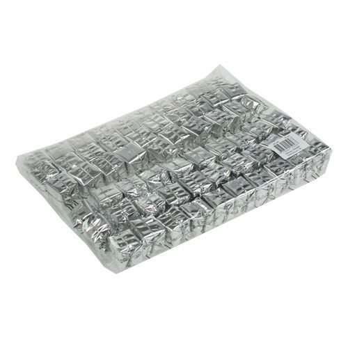 Paket på tråd silver 2,5cm 60st | Floristik24.se