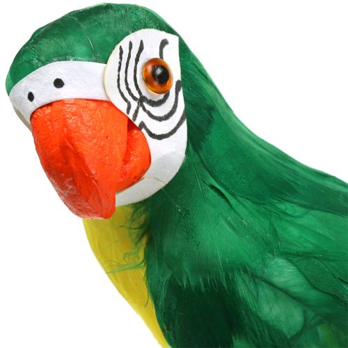 Artikel Dekorativ papegoja grön 44cm