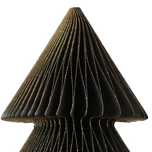 Floristik24 Pappersjulgran Pappersjulgran Svart H30cm