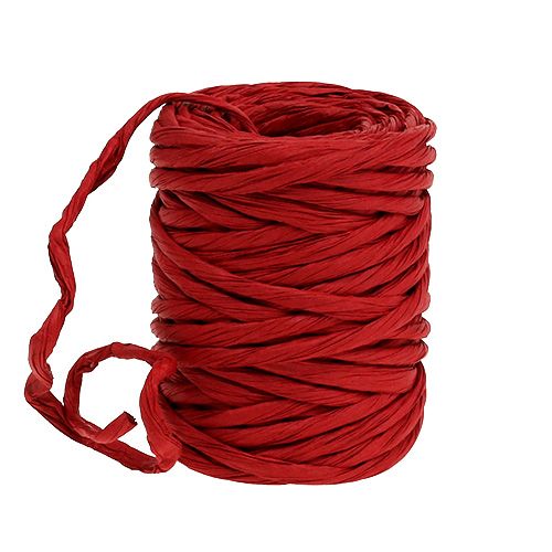 Floristik24 Papperssladd 6mm 23m röd