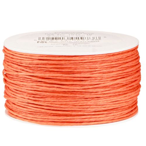 Floristik24 Papperssladd lindat Ø2mm 100m Orange