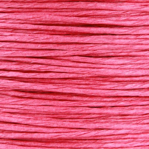 Artikel Papperssnöre trådlindat Ø2mm 100m rosa