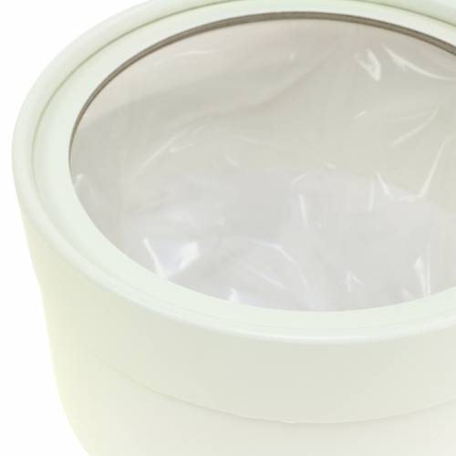 Floristik24 Blomlåda rund kartongkräm Ø15,5/19cm set om 2