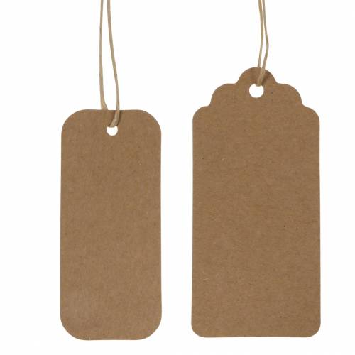 Artikel Presentetikett pappersskylt 9,5/8cm 100 st