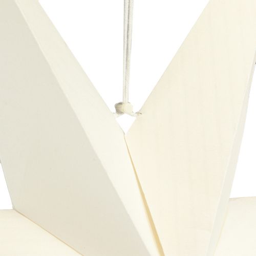 Artikel Pappersstjärna lampa vit stjärna dekorationshängare 75x20cm 2st