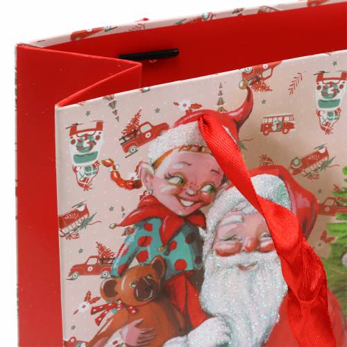 Floristik24 Presentpåse papperspåse "Santa Claus" H24cm