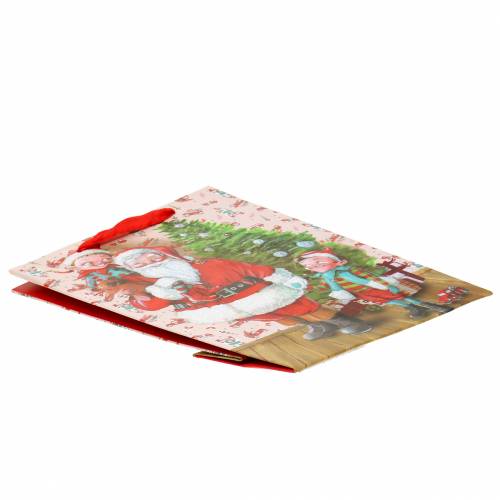 Floristik24 Presentpåse papperspåse "Santa Claus" H24cm