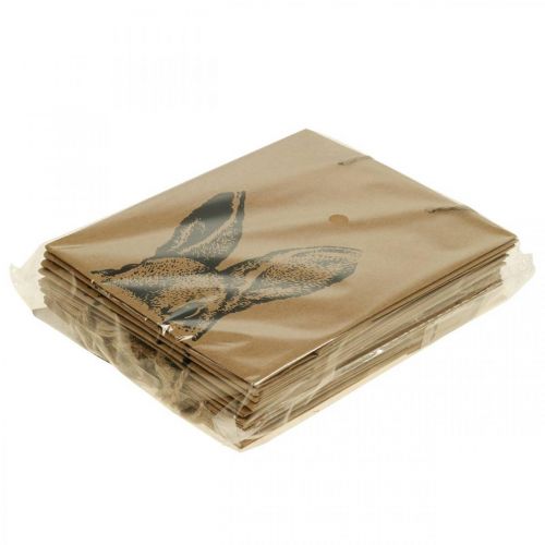 Artikel Presentpåse Påskpapperspåse kaninbrun 16×6,5×20cm 6st