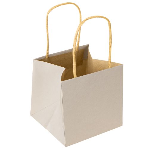 Artikel Papperspåsar med stjärna och handtag grå assorterad 10,5×10,5cm 9st