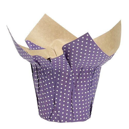 Floristik24 Papper cachepot färgglad deco blomkruka papper 8st