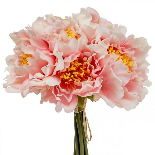 Floristik24 Paeonia Pion Konstblomma Pion Rosa Ø6cm 28cm 7 st