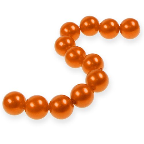 Floristik24 Deco pärlor Ø2cm orange 12p