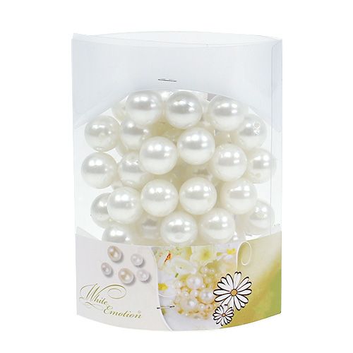 Floristik24 Pärlor vit Ø20mm 200g 50st