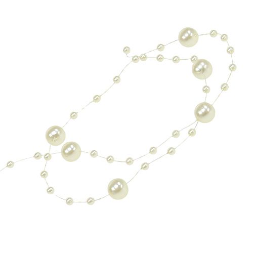 Artikel Pärlhalsband kräm 6mm 15m