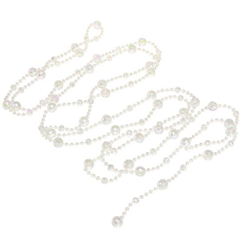 Artikel Pärlhalsband pärlband pärlgirlang klarvit 270cm