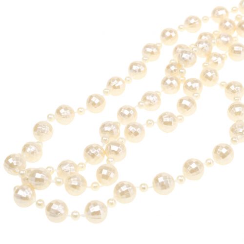 Floristik24 Pärlhalsband kräm 7m