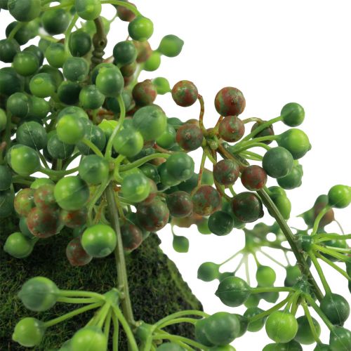 Artikel Pärlsträng konstgjord mossa boll konstgjorda växter grön 38cm