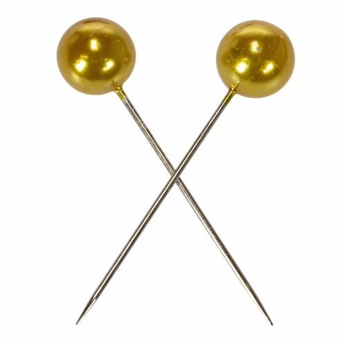 Pärlhuvudstift guld Ø20mm 90mm | Floristik24.se