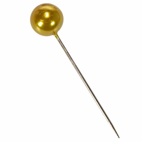 Pärlhuvudstift guld Ø20mm 90mm