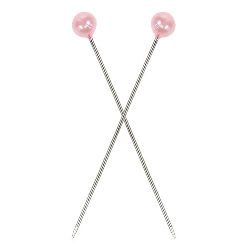 Floristik24 Pärlhuvudstift rosa Ø4mm 4cm 150p