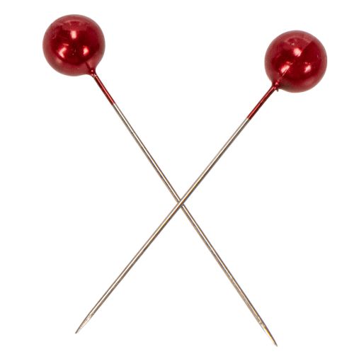 Pärlstift röd Ø10mm 60mm | Floristik24.se