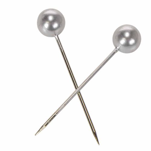 Pärlstift silver Ø15mm 75mm | Floristik24.se