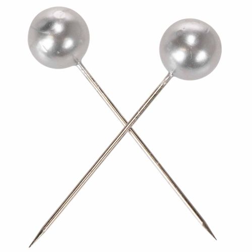 Pärlstift silver Ø20mm 90mm | Floristik24.se
