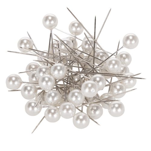 Pärlhuvudstift Vit Ø10mm 60mm köpa | Floristik24.se