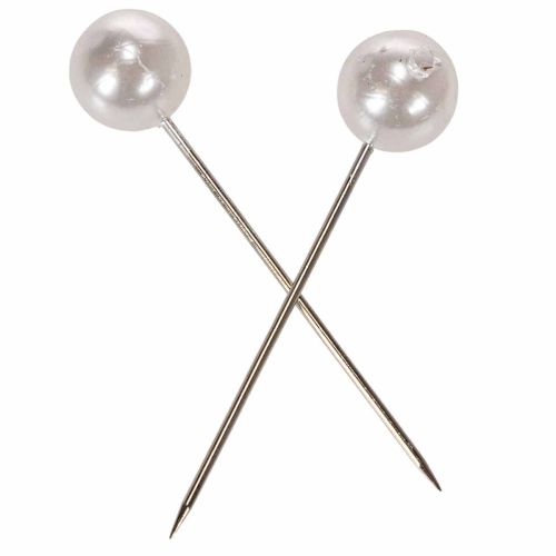 Pärlstift vita Ø20mm 90mm | Floristik24.se