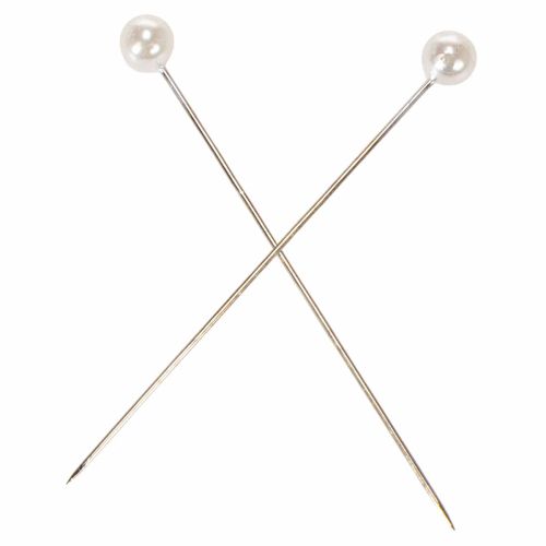 Pärlhuvudstift Ø6mm 65mm Vita | Floristik24.se