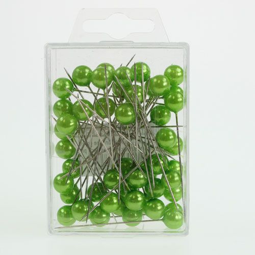 Artikel Pearl Head Pins Apple Green Ø10mm 60mm
