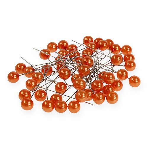 Floristik24 Pärlstift orange Ø10mm 60mm