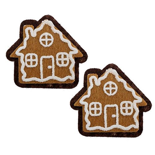 Pepparkakshus med limpunkt 4,5 cm 12st