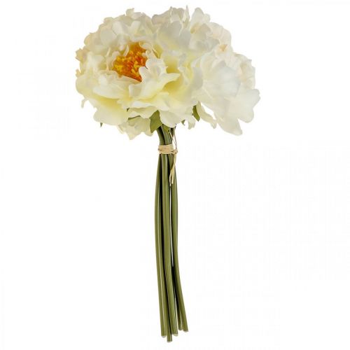 Artikel Pioner Konstpioner Vit Gula Konstgjorda Blommor 7 St