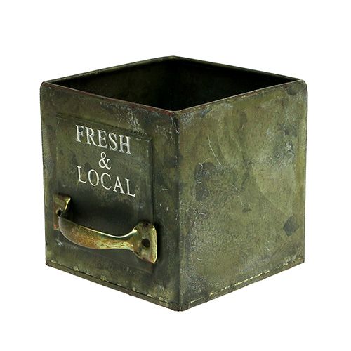 Floristik24 Planteringslåda med 3 antikgrön