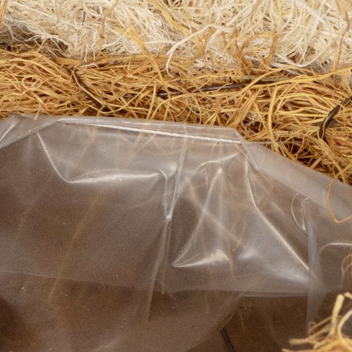 Artikel Bifigur tillverkad av naturmaterial med söt design för barnrum, 24 cm, 2 stycken