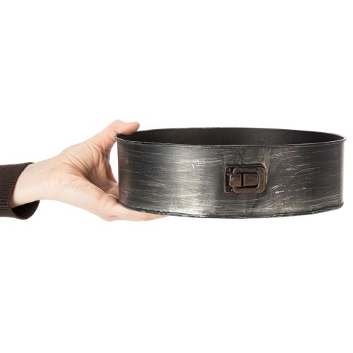 Artikel Kruka, dekorativ bakform, springform för plantering, metalldekoration Ø24cm H7,5cm