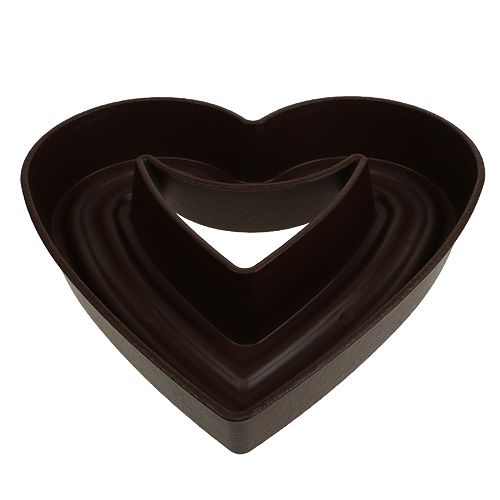 Floristik24 Växthjärta &quot;Amora&quot; 45cm brun, 1st