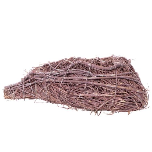 Dekorativt hjärta av kvistar med planteringsfolie, 20 cm, 2 stycken | Floristik24.se