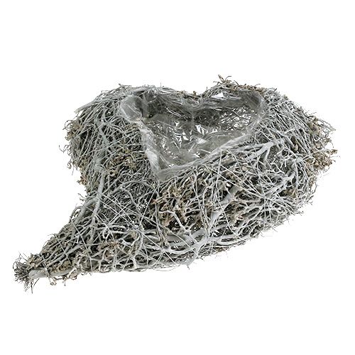 Artikel Planteringshjärta vinranka vitt hjärta för plantering 38×32×7,5cm