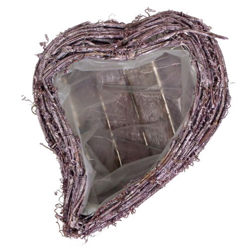 Floristik24 Växthjärta av vinbärsbär som tvättas 27 cm x 24 cm