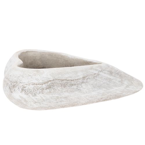 Dekorativ hjärtformad skål, grå; liten hjärtformad kruka, 19 cm | Floristik24.se