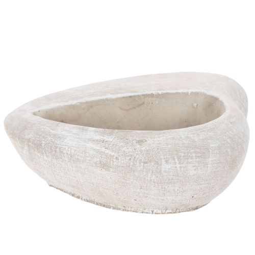 Hjärtformad kruka, gjuten sten, dekorativ kruka, 17 cm | Floristik24.se