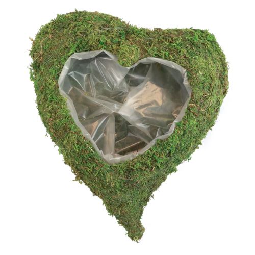 Artikel Växthjärta mossgrön växtskål hjärta 20x20x5,5cm