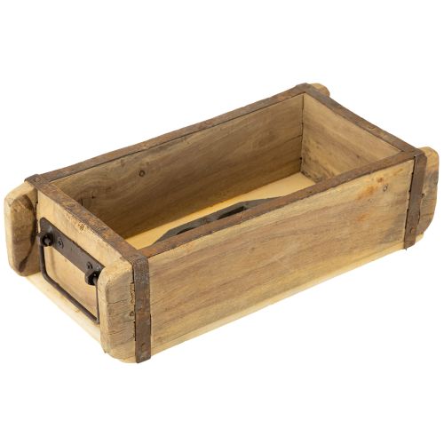 Floristik24 Blomkruka i trä, tegelformad, uppcycling, 32×15×10 cm