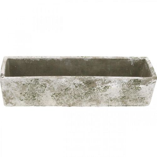 Floristik24 Planteringskruka i betong i antik utseende rektangulär kruka 30×8×7cm
