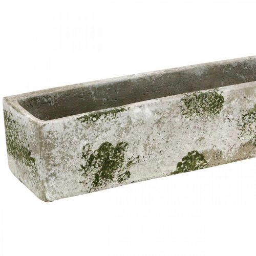 Floristik24 Planteringskärl i betong antik look Rektangulär blomlåda 40×8×7cm